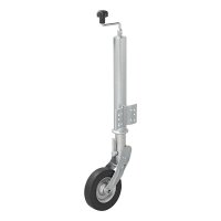 PROPLUS Roue à Nez Pliable 60mm Roue Métallique Avec Pneu Caoutchouc (200x60mm)