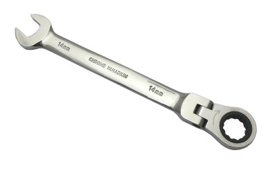 CUSTOR Flexible Insert Ring Ratchet Wrench, 14mm