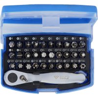 BRILLIANT TOOLS Bit Set With Reversible Bit-Rattle, 32-piece