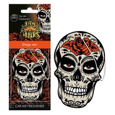 AROMA Dia De Los Muertos | Crâne Homme Orange