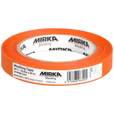 Ruban De Masquage MIRKA 90°c Orange 18mmx45m