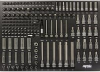 SP TOOLS Tool Cart Tech Series, 9 Drawers, 366-Piece, Black Handles