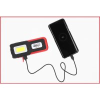 KS-TOOLS Compacte Led Werklamp Oplaadbaar, Knikbaar, 500 Lumen