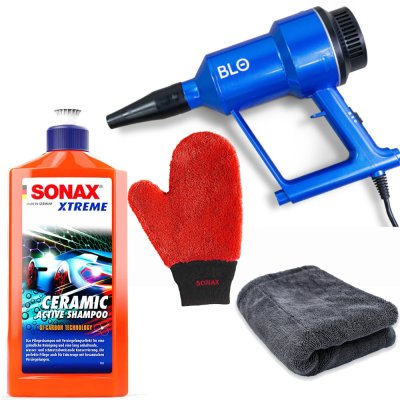 Combo Kit Met Voertuig Droogblazer, Droogdoek, Shampoo En Washandschoen