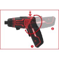 KS-TOOLS Jeu De Tournevis 1/4" Emonster Accu-bit, Tête Pivotante, 27 Pièces