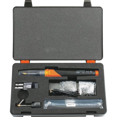 KS-TOOLS Kunststof Reparatieset Met Accu-soldeerbout, 134-dlg