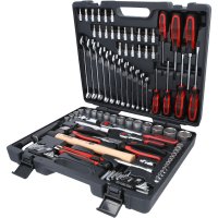 KS-TOOLS Jeu D'outils Universel 1/4"(6,3mm)+1/2"(12,5mm) Dans Une Mallette, 97 Pièces