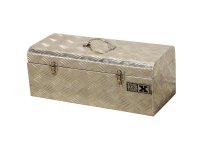 TOOLBOX4YOU Storage Box Chequer Plate Small, 595x245x220mm