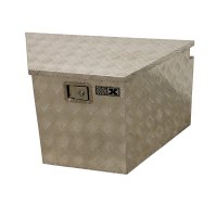 TOOLBOX4YOU Storage Box Chequer Plate Trapezoidal Model, 830x480x460mm
