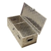 TOOLBOX4YOU Storage Box Chequer Plate Medium, 760x335x245mm