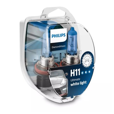 PHILIPS H11 Car Bulbs Diamond Vision 12v 55w