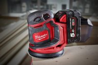 MILWAUKEE M18 Eccentric Sander, 125 Mm, M18 Bos125-0