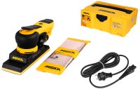 MIRKA Deos 383cv 70x198mm Orbit Ø 3mm Quarter Sheet Sander In Case