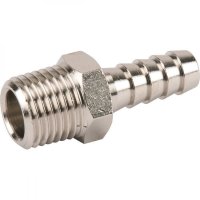 DELTACH Perslucht Slangnippel 10mm X 1/4" (6,3mm) Buitendraad