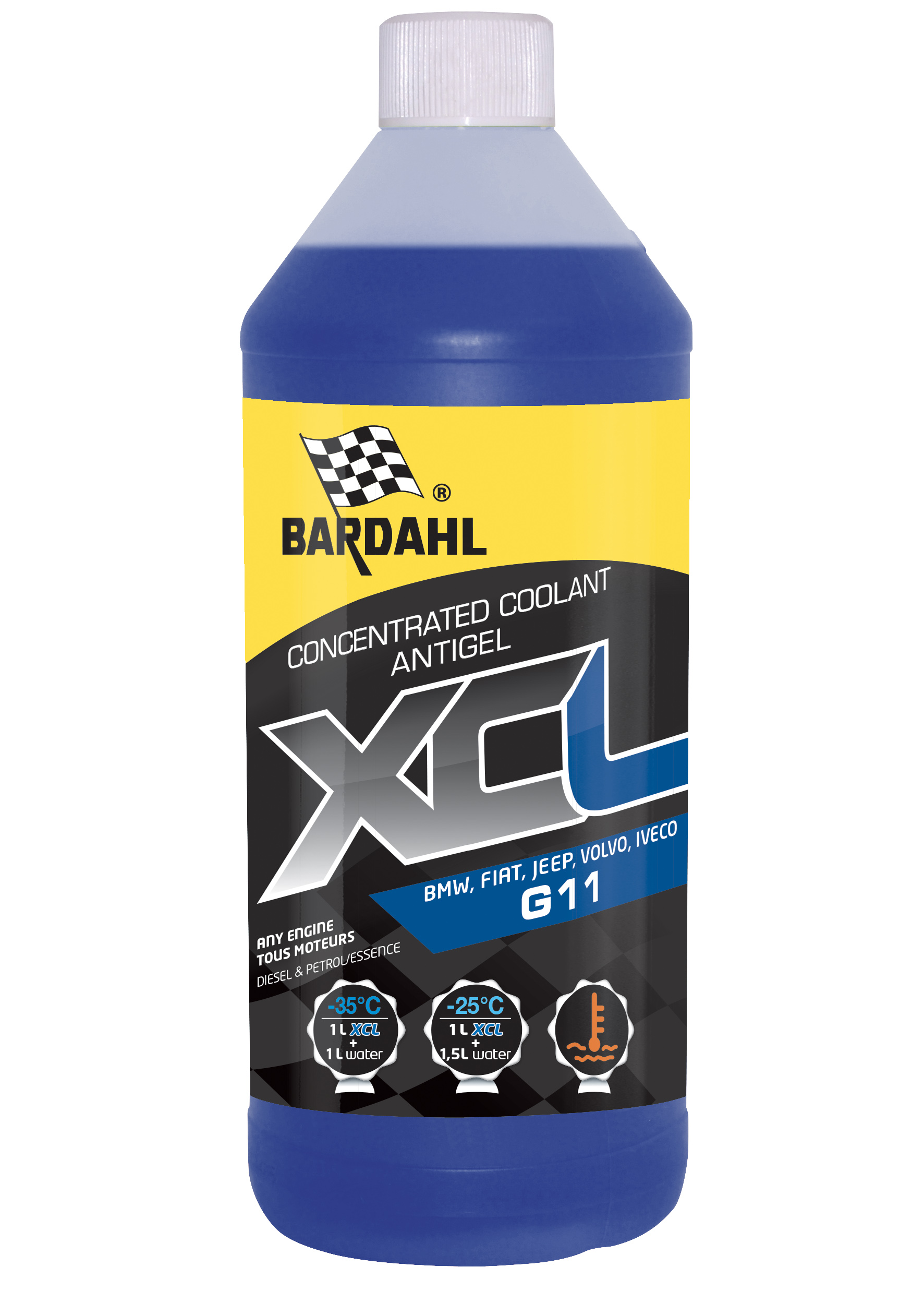 BARDAHL Xcl Antigel G11, Bleu, 1l