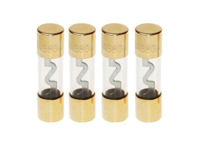 ACV Audio Glass Fuse Gold-plated 24kt 10,3x38,1mm 80a (4pcs)