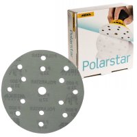 MIRKA Polarstar Disque à Poncer Ø150 Mm Velcro 15 Trous, P1500 (50pcs)
