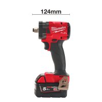 MILWAUKEE M18 Fuel™ 1/2" (12.5mm) Compact Impact Wrench With Friction Ring, 339nm, M18 Fiw2f12-0x (Gear Only)