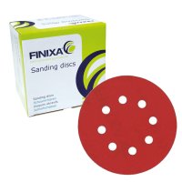 FINIXA Disques Abrasifs, Ø125mm, 8 Trous, P80 (100pcs) | FINIXA Spdd 0080