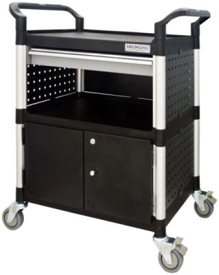 DELTACH Workshop Trolley With Drawer And Locker, 850x480x1000mm