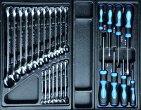 DELTACH Chariot à Outils D2-compact, 5 Tiroirs Remplis, 214 Pcs | 524150