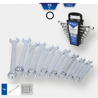 BRILLIANT TOOLS Ring Spanner Set, 6-22mm, 15-piece