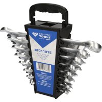 BRILLIANT TOOLS Ring Spanner Set, 6-22mm, 15-piece