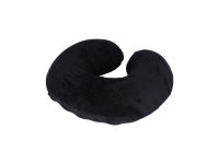 CARPOINT Neck Pillow Memory Foam, Black, 29x28x10cm