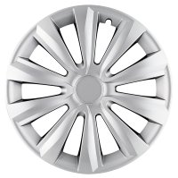 ALBRECHT Wheel Cap Set Cl 15" Meridian Silver Eco Set (4pcs)