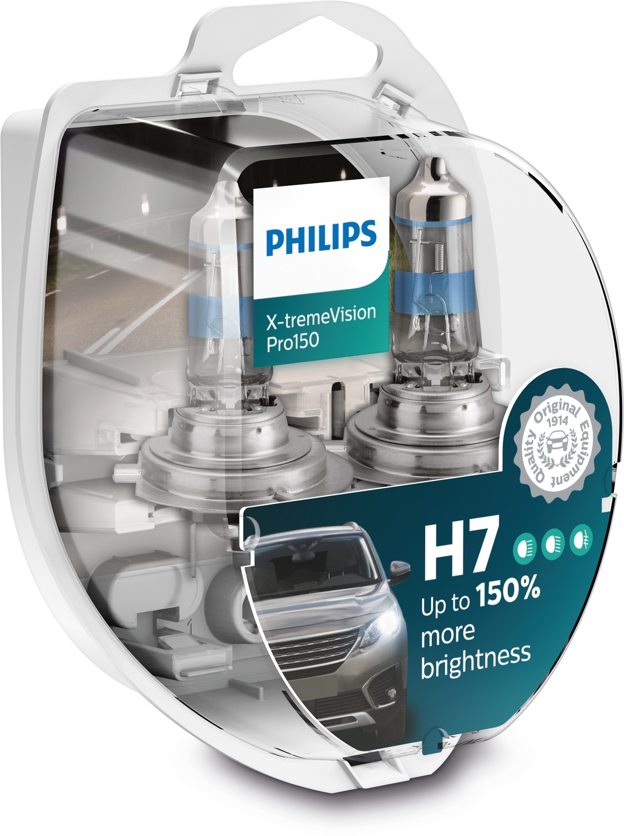 PHILIPS H7 Ampoules Voiture X-tremevision Pro150 12v 55w +150 %