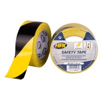 HPX Adhesive Safety Tape Yellow/Black 50mmx33m