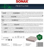 SONAX Profiline Microfibre Cloth Glass, 40x40cm (3pcs)