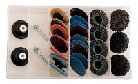 ABRACS Assortiment Quick-lock 50mm Avec Accessoires, 25 Pcs