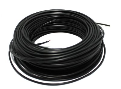 Kabel Pvc 0.75mm²x100m Zwart, 1-aderig