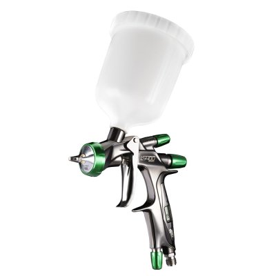 ANEST IWATA Ls-400-sr2d-13s06 Basecoat Digital Paint Spray Gun 1.3 Etching With Upper Cup