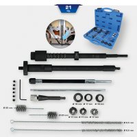 BRILLIANT TOOLS Injector Seat And Shaft Cleaning Set, 21-piece