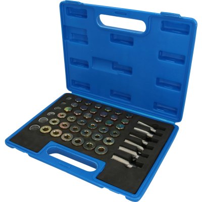 BRILLIANT TOOLS Repair Kit For Oil Drain Plug Threaded, 114-piece