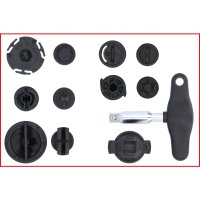 KS-TOOLS Set For Plastic Oil Drain Plugs, 9-piece