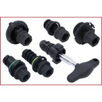 KS-TOOLS Set For Plastic Oil Drain Plugs, 9-piece