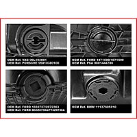KS-TOOLS Set For Plastic Oil Drain Plugs, 9-piece