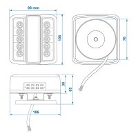 PROPLUS Magnetic Trailer Light Set Led