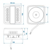 PROPLUS Kit D'éclairage Magnétique Pour Remorque Led