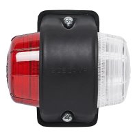 PROPLUS Breedtelicht Rood/wit Plat, 67x78mm 