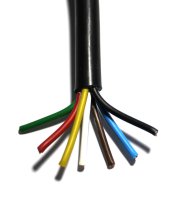HELLA Elektrische Kabel, 7-aderig, 1.5mm², Zwart, 1 Meter