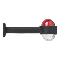 PROPLUS Crossing light Red/White Angled, 185mm