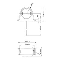 PROPLUS Breedtelicht In Led Rood/wit, 68x62mm