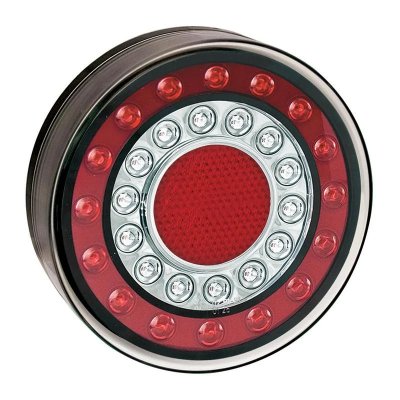 PROPLUS Led Rear Light Round 125mm, 12/24v, 4 Functions