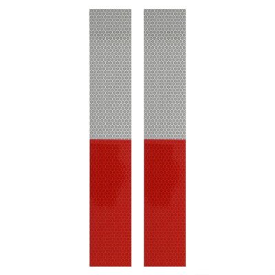 PROPLUS Reflective Tape Red/White, 5x30cm, Set 2 Pieces