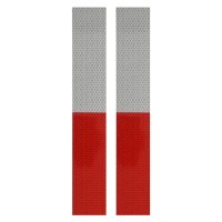 PROPLUS Reflecterende Tape Rood/wit, 5x30cm, Set 2 Stuks