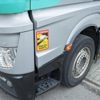 Autocollant "attention Angles Morts" Camion